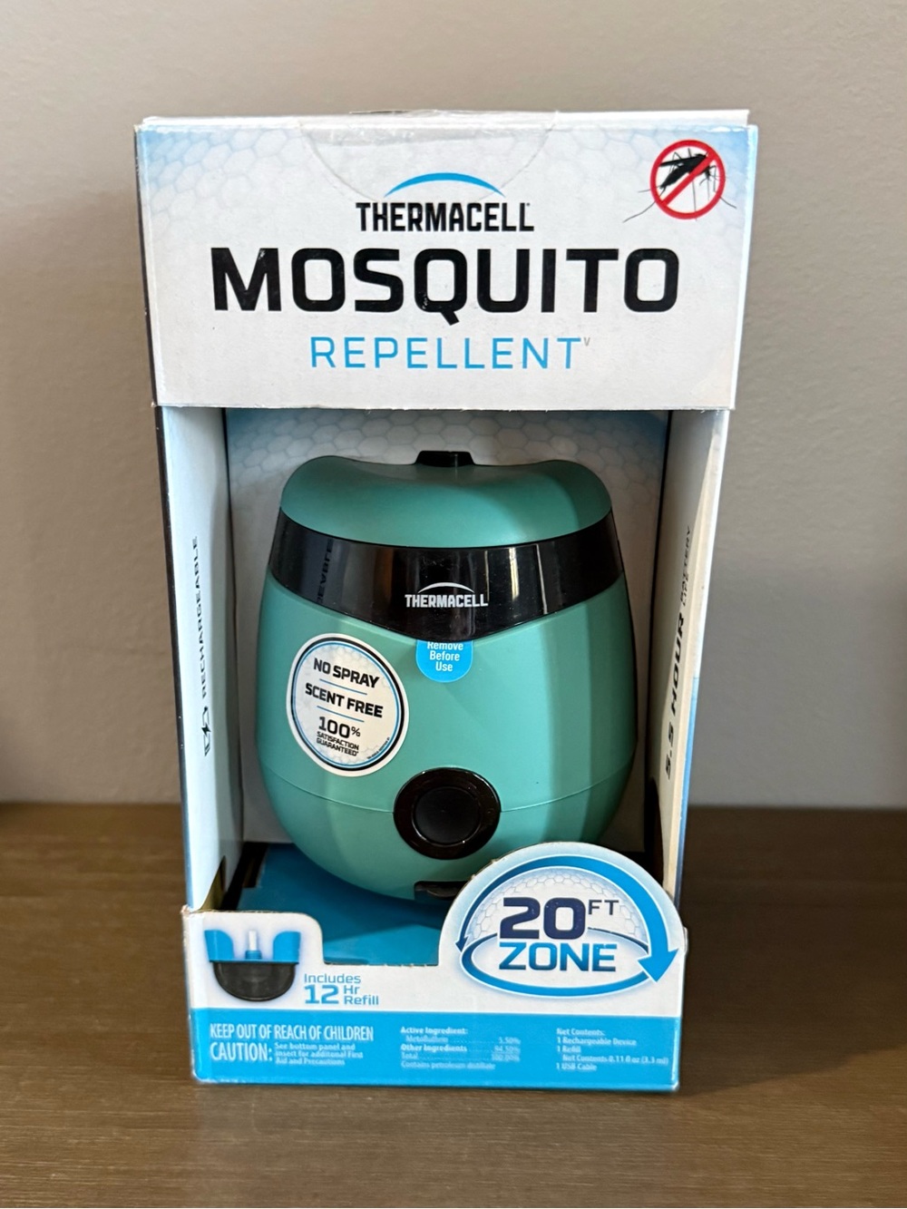 Brand New THERMACELL Mosquito Repellent 20 Ft Zone Sealed